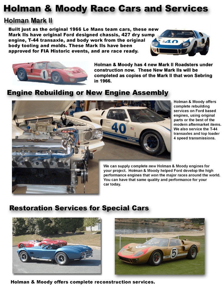 Holman & Moody Parts